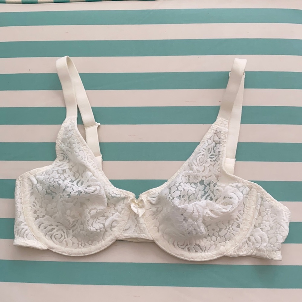 Wacoal Halo Lace Underwire Bra Ivory 36C